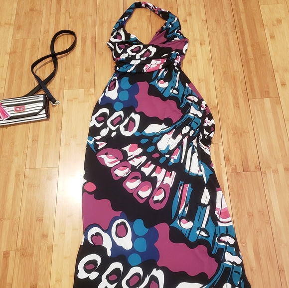 Multicolored Express Maxi Dress Small - Picture 3 of 6